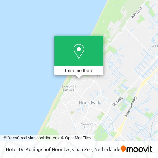 Hotel De Koningshof Noordwijk aan Zee map