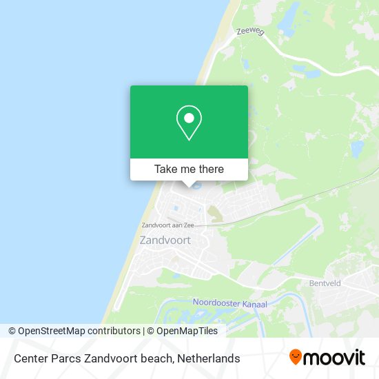Center Parcs Zandvoort beach Karte