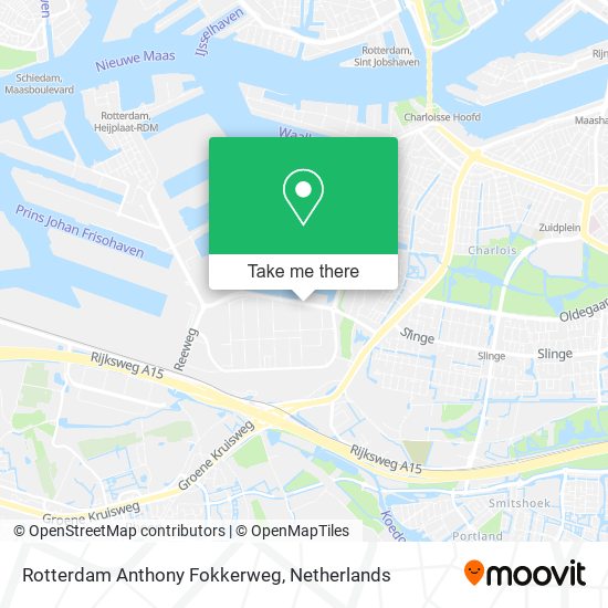 Rotterdam Anthony Fokkerweg map