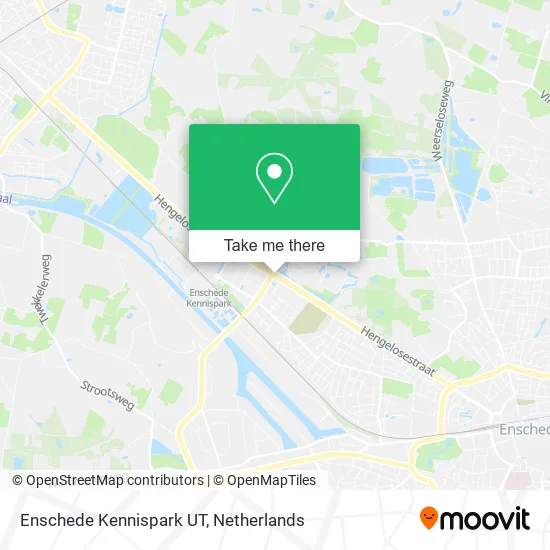 Enschede Kennispark UT map
