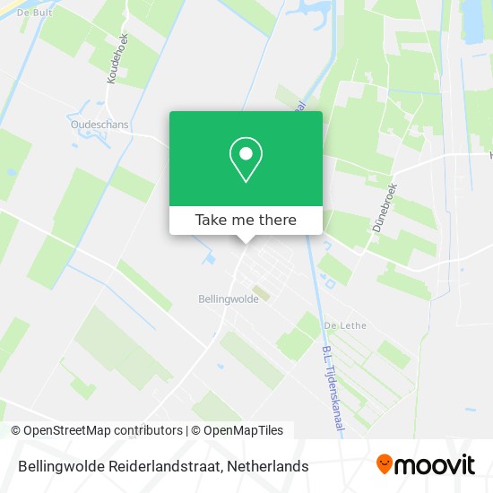 Bellingwolde Reiderlandstraat map