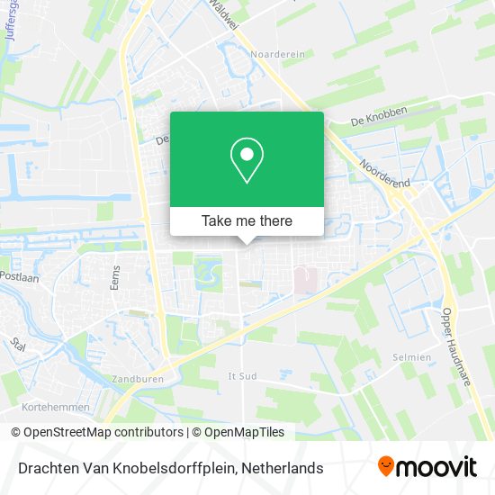 Drachten Van Knobelsdorffplein map