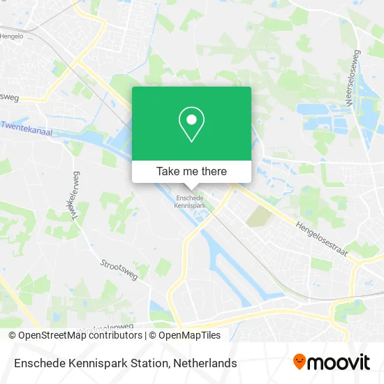 Enschede Kennispark Station map