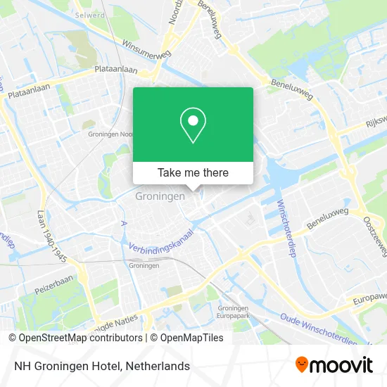 NH Groningen Hotel map