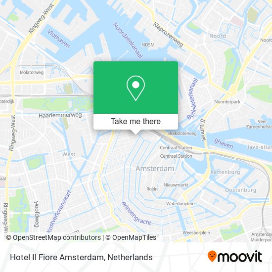 Hotel Il Fiore Amsterdam map