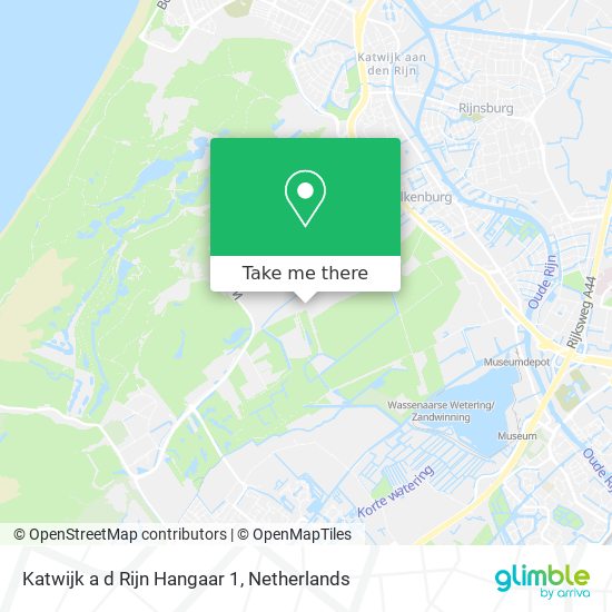 Katwijk a d Rijn Hangaar 1 Karte