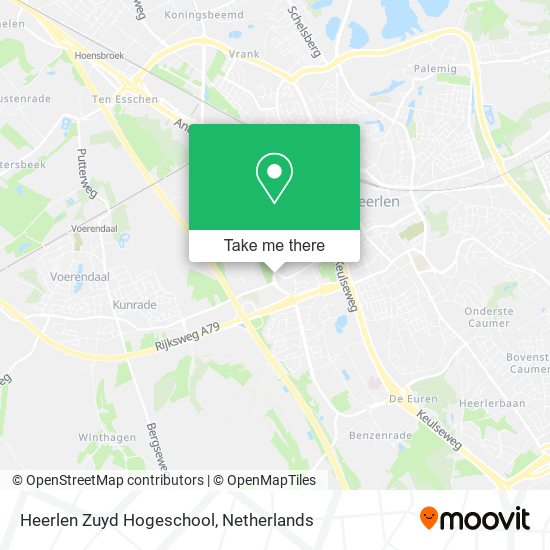 Heerlen Zuyd Hogeschool map