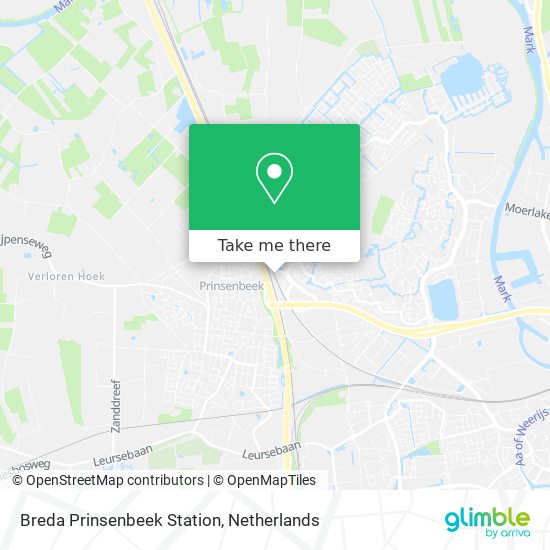 Breda Prinsenbeek Station map