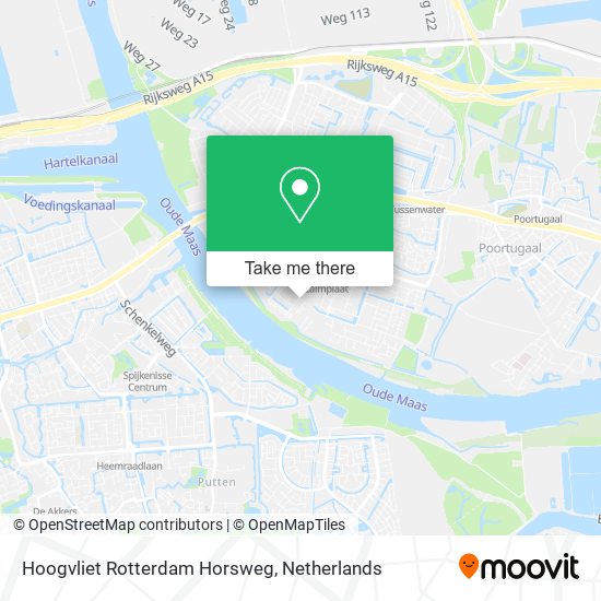 Hoogvliet Rotterdam Horsweg map