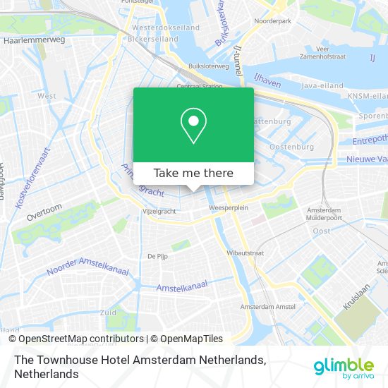 The Townhouse Hotel Amsterdam Netherlands Karte