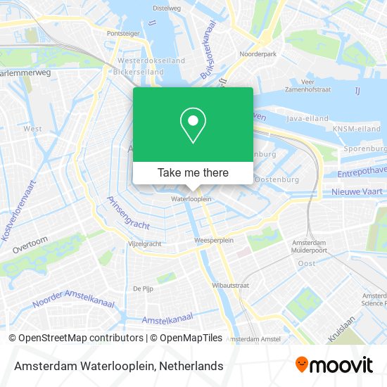 Amsterdam Waterlooplein Karte