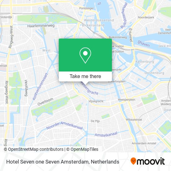 Hotel Seven one Seven Amsterdam map