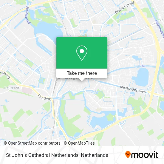 St John s Cathedral Netherlands map
