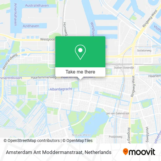 Amsterdam Ant Moddermanstraat map