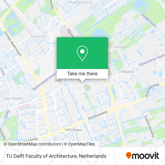 TU Delft Faculty of Architecture map