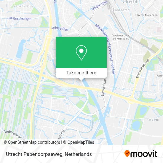 Utrecht Papendorpseweg map