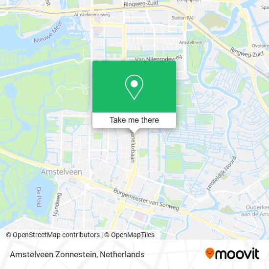 Amstelveen Zonnestein map