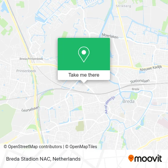 Breda Stadion NAC map