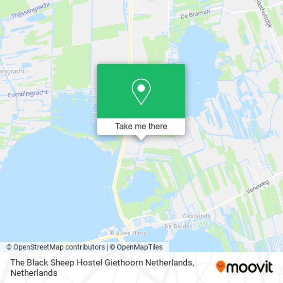 The Black Sheep Hostel Giethoorn Netherlands map