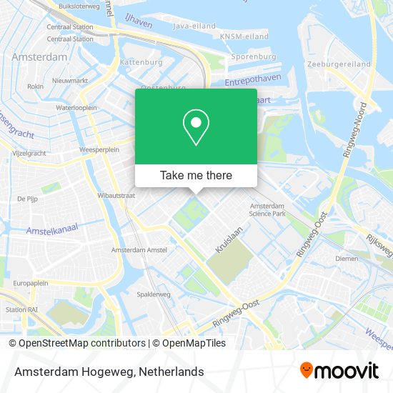 Amsterdam Hogeweg map
