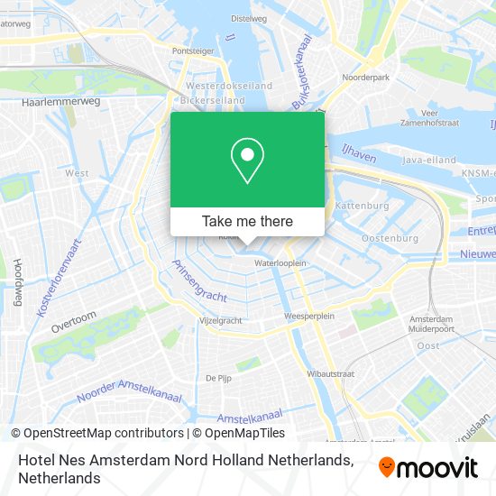 Hotel Nes Amsterdam Nord Holland Netherlands Karte