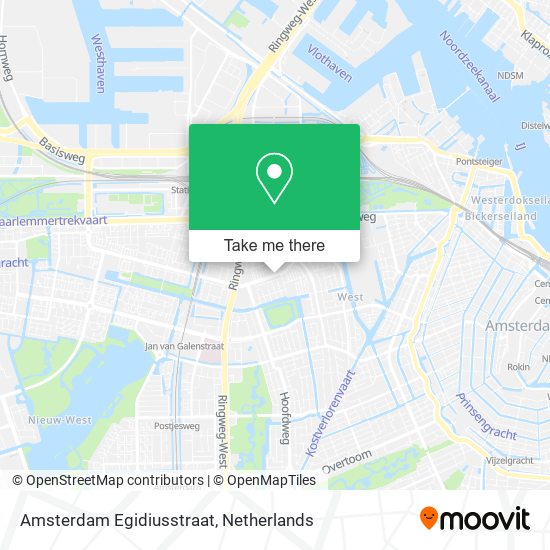 Amsterdam Egidiusstraat Karte