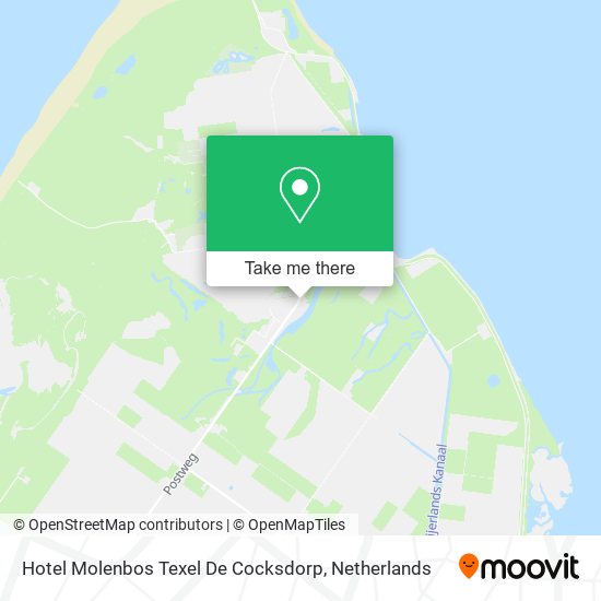 Hotel Molenbos Texel De Cocksdorp Karte