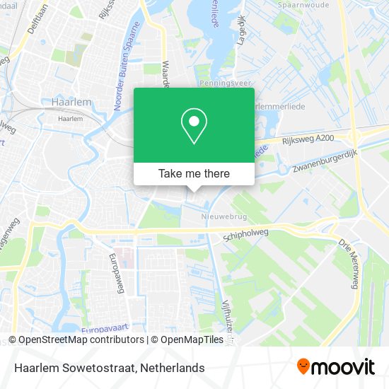 Haarlem Sowetostraat Karte