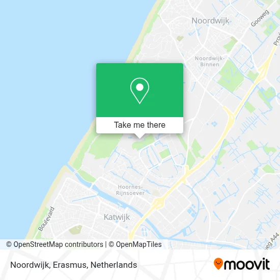 Noordwijk, Erasmus map