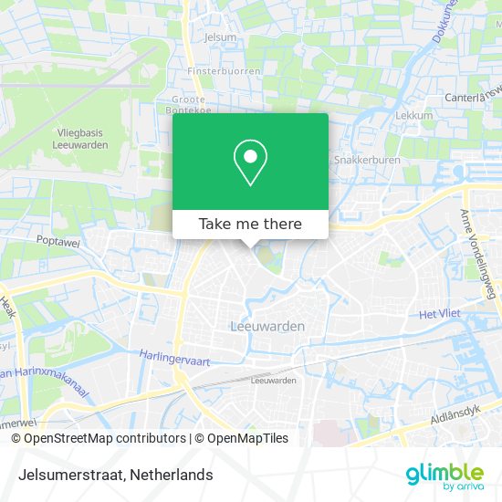 Jelsumerstraat map