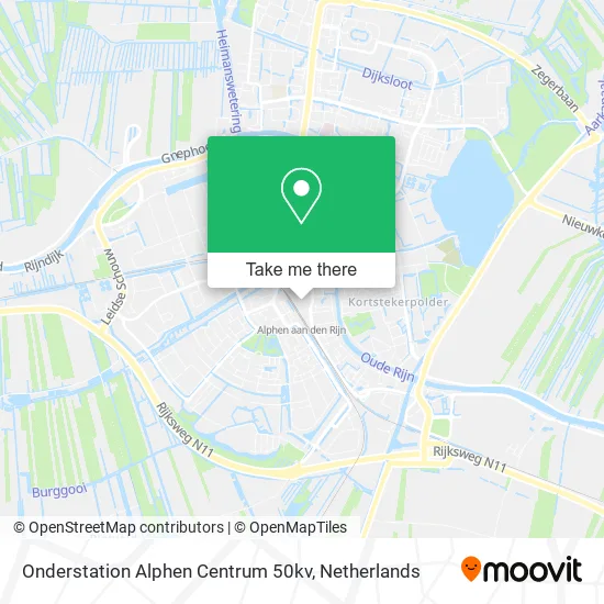 Onderstation Alphen Centrum 50kv map