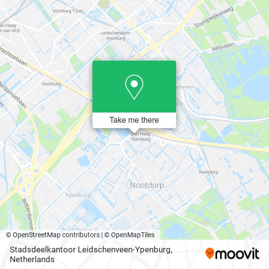 Stadsdeelkantoor Leidschenveen-Ypenburg map