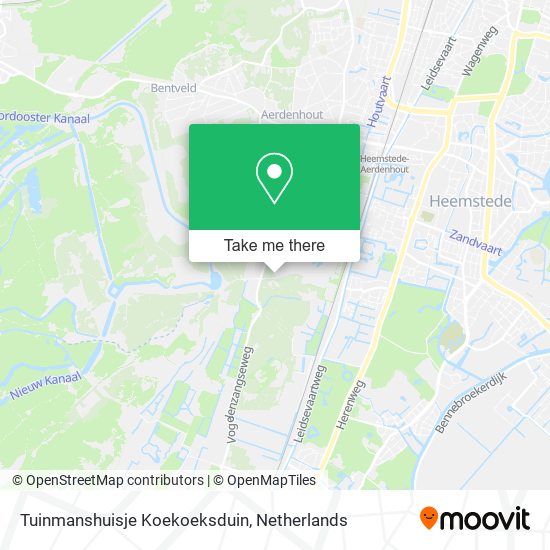 Tuinmanshuisje Koekoeksduin map