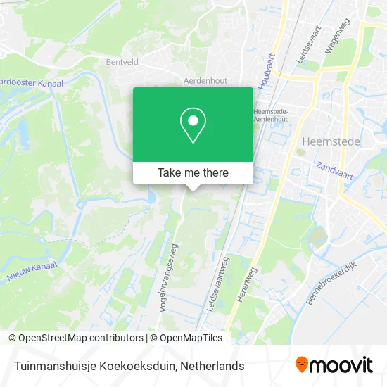 Tuinmanshuisje Koekoeksduin map