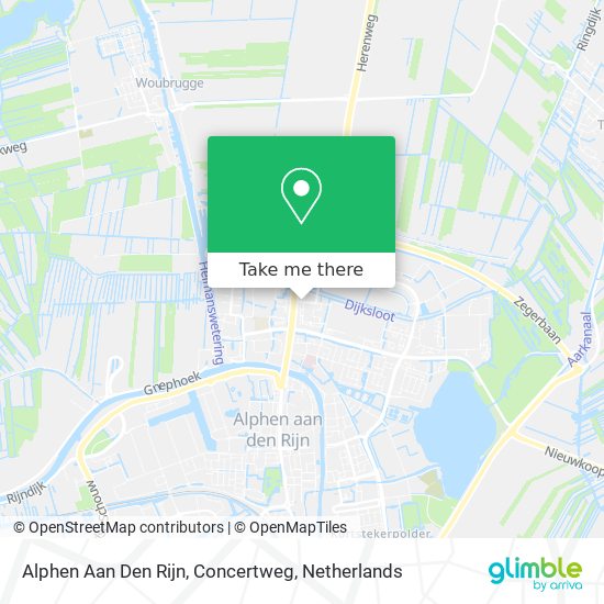 Alphen Aan Den Rijn, Concertweg map