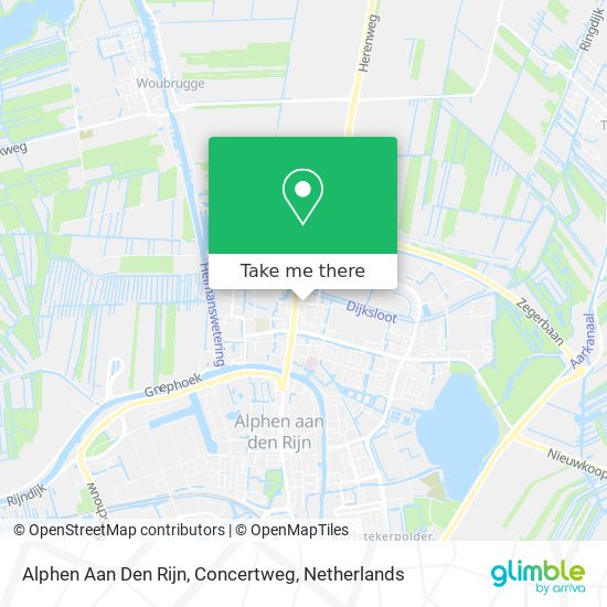 Alphen Aan Den Rijn, Concertweg Karte