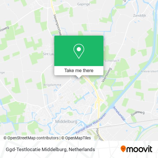 Ggd-Testlocatie Middelburg Karte