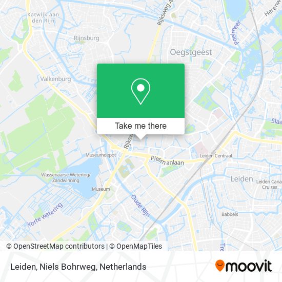 Leiden, Niels Bohrweg Karte