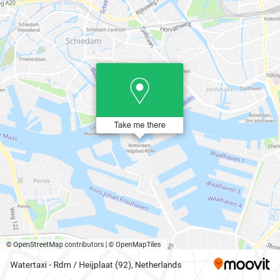 Watertaxi - Rdm / Heijplaat (92) map