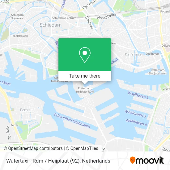 Watertaxi - Rdm / Heijplaat (92) map
