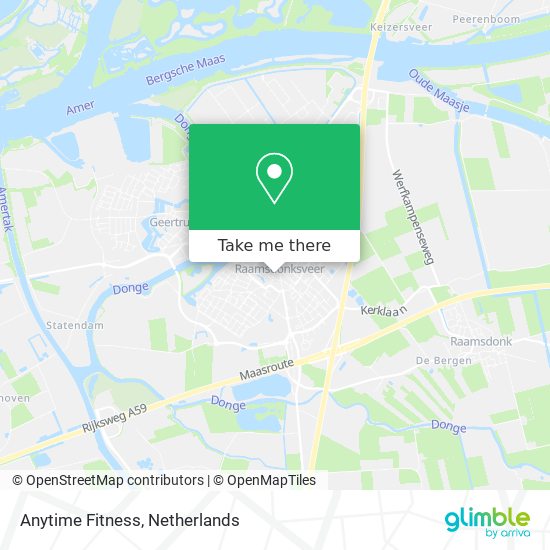 Anytime Fitness map