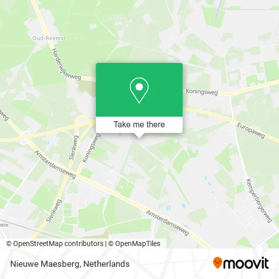 Nieuwe Maesberg map