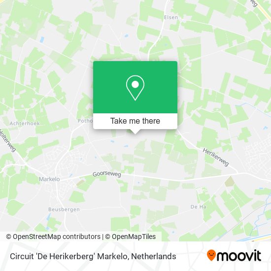 Circuit 'De Herikerberg' Markelo map
