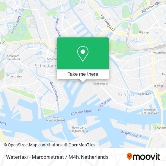 Watertaxi - Marconistraat / M4h map