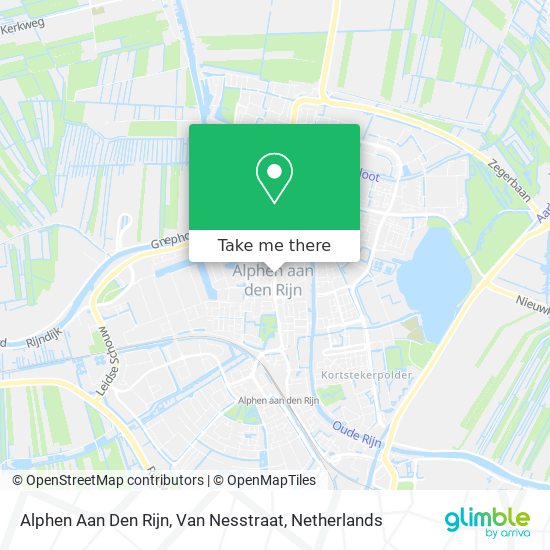 Alphen Aan Den Rijn, Van Nesstraat Karte