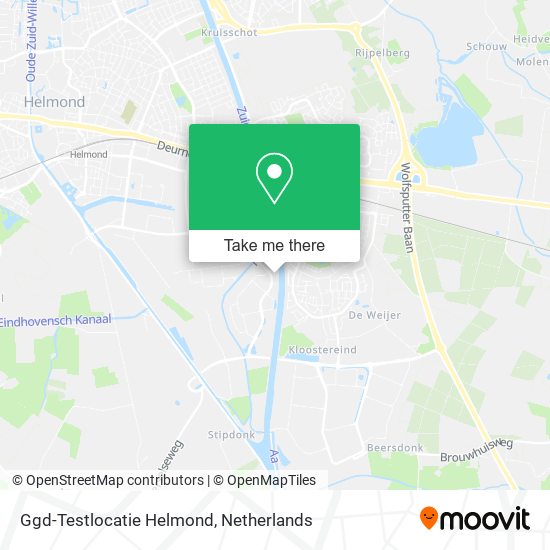 Ggd-Testlocatie Helmond map