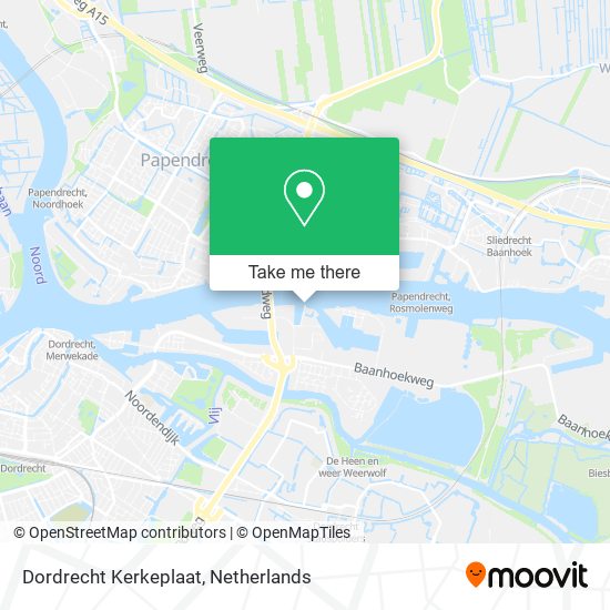 Dordrecht Kerkeplaat Karte