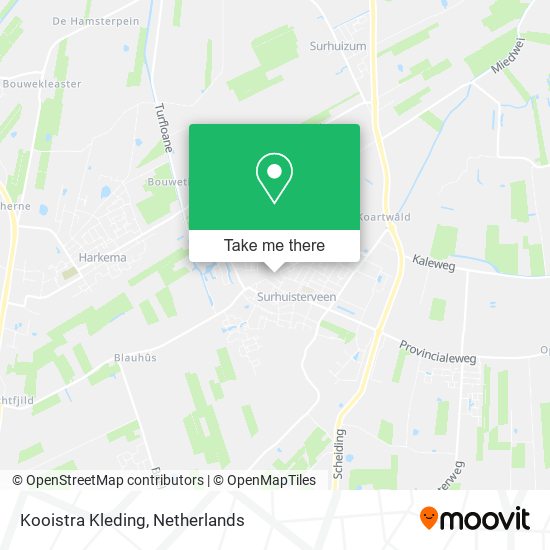 Kooistra Kleding map