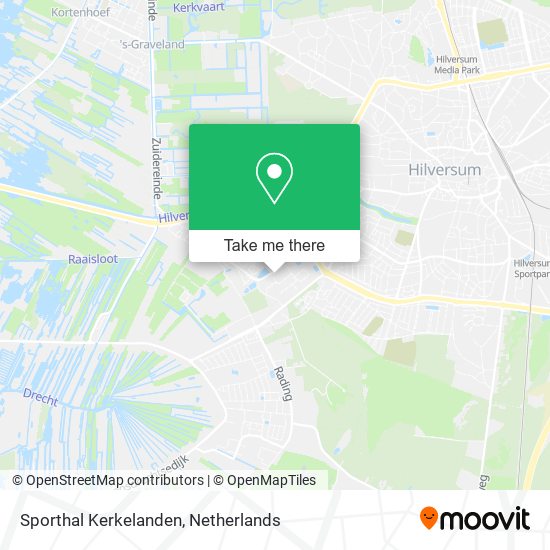 Sporthal Kerkelanden map