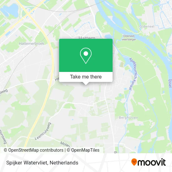Spijker Watervliet map